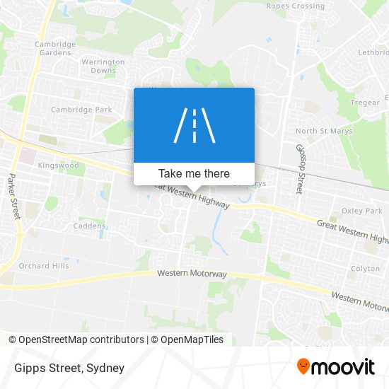Mapa Gipps Street