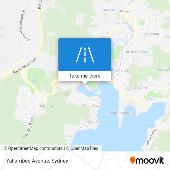 Yallambee Avenue map