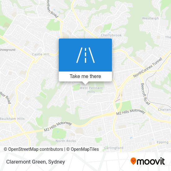 Claremont Green map