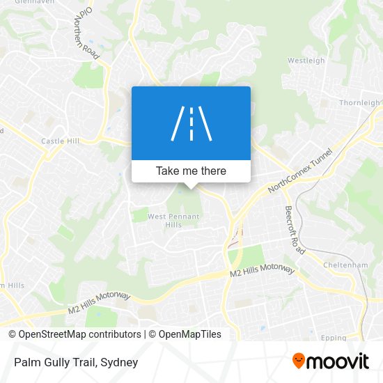 Palm Gully Trail map