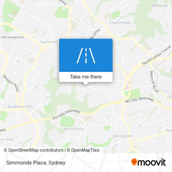 Simmonds Place map