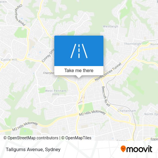 Tallgums Avenue map