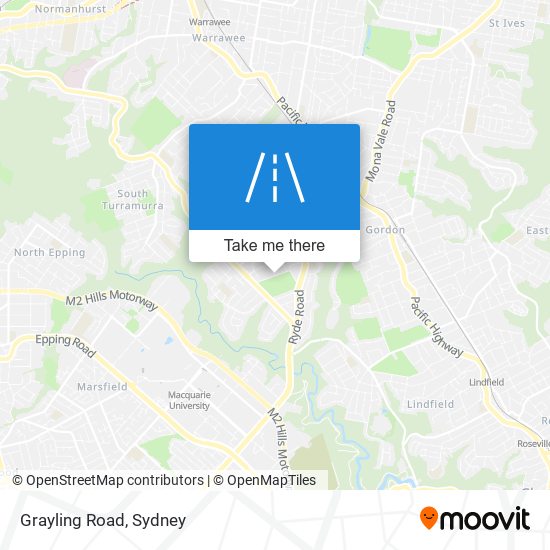 Mapa Grayling Road