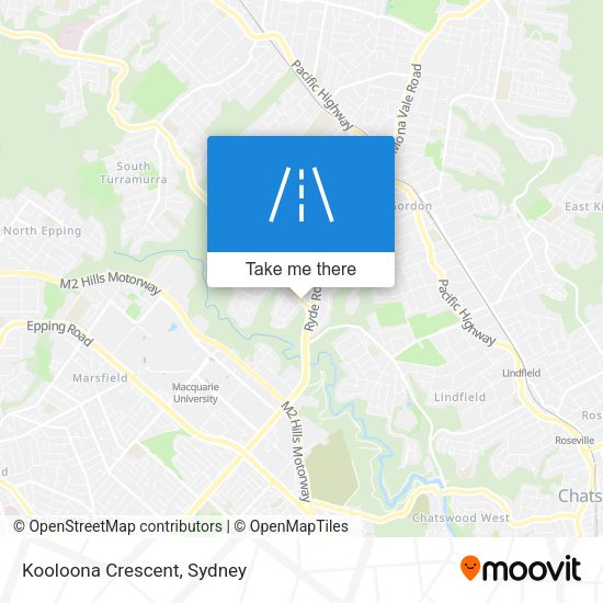 Kooloona Crescent map
