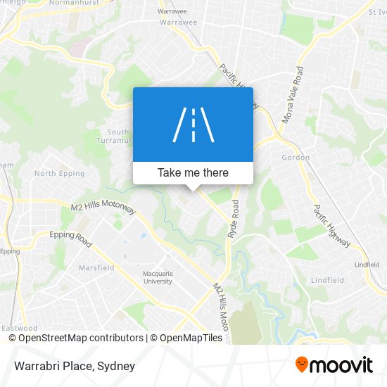 Mapa Warrabri Place