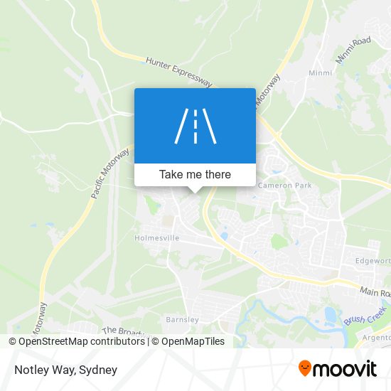 Notley Way map