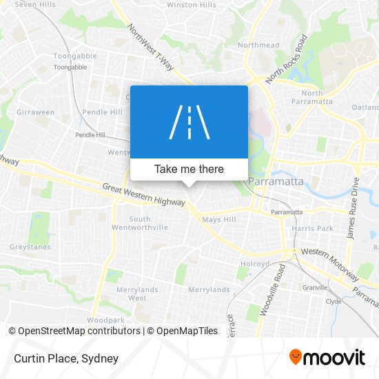 Curtin Place map