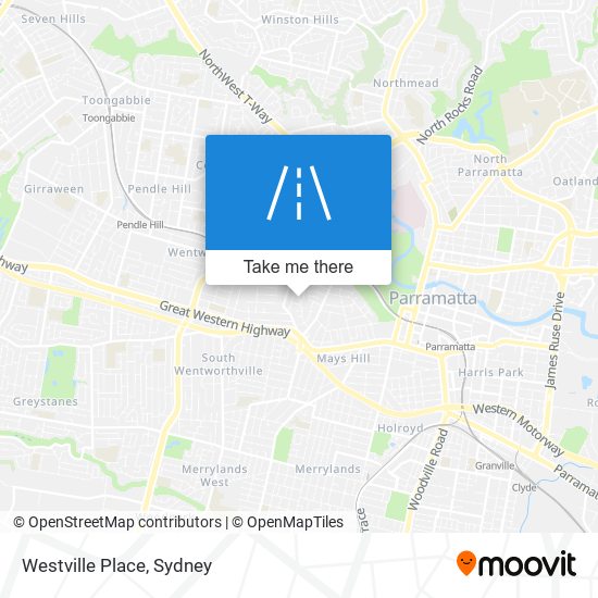 Westville Place map