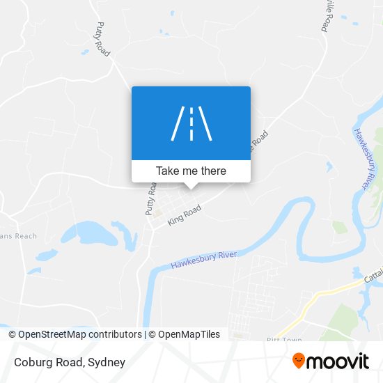 Mapa Coburg Road