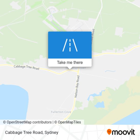 Cabbage Tree Road map