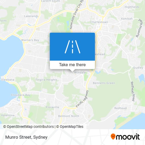 Munro Street map