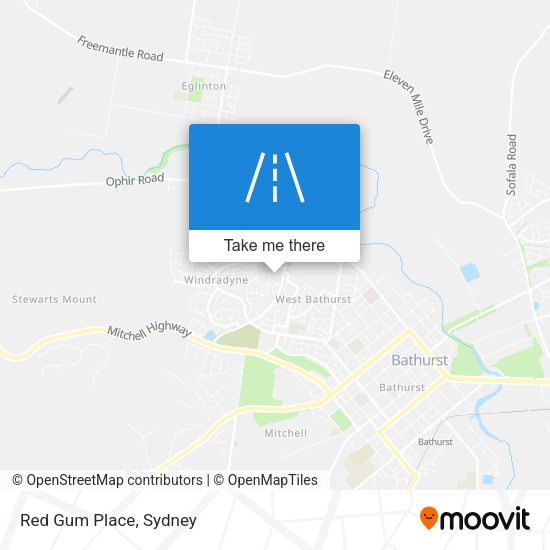 Red Gum Place map