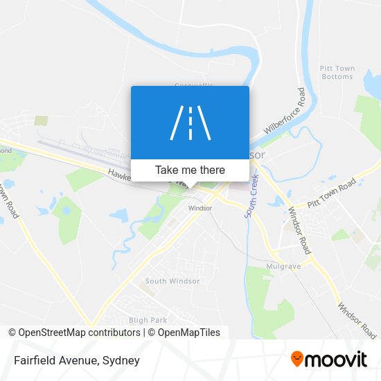 Fairfield Avenue map