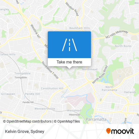 Kelvin Grove map