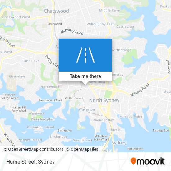 Hume Street map