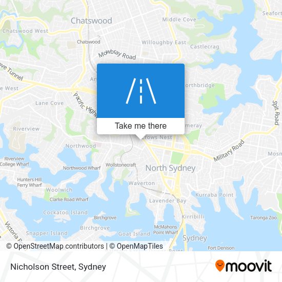 Nicholson Street map