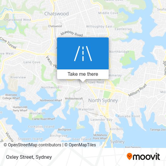 Oxley Street map