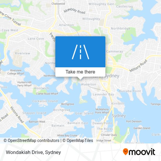 Wondakiah Drive map