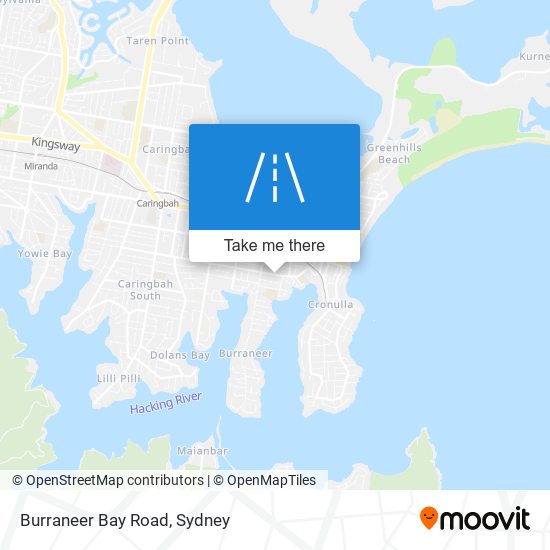 Burraneer Bay Road map