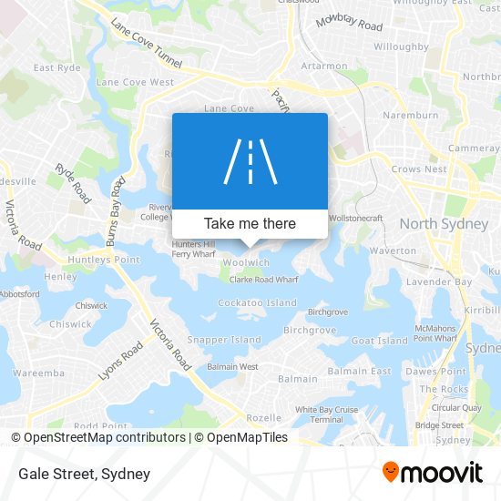 Gale Street map