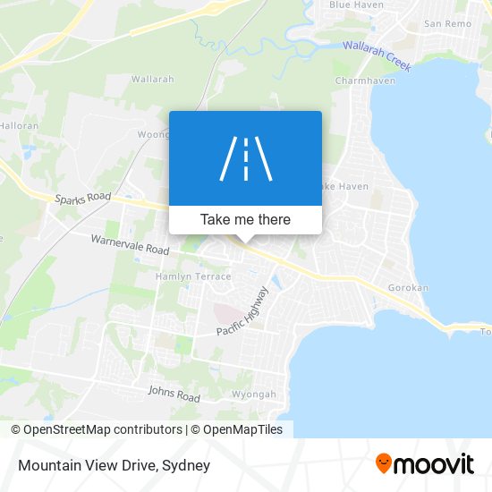 Mountain View Drive map