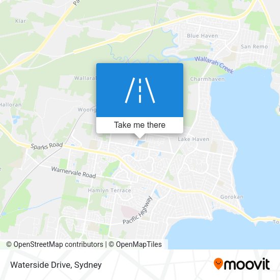 Waterside Drive map