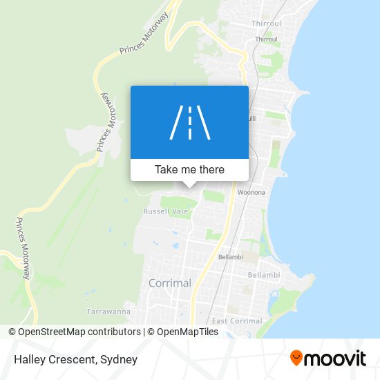 Halley Crescent map