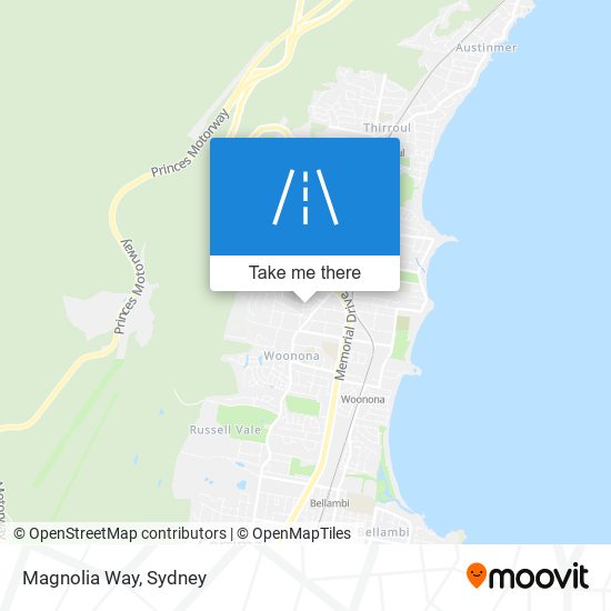 Magnolia Way map