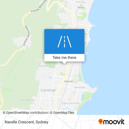 Narelle Crescent map