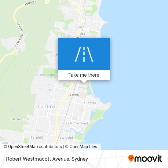 Robert Westmacott Avenue map