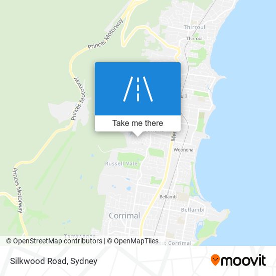 Mapa Silkwood Road