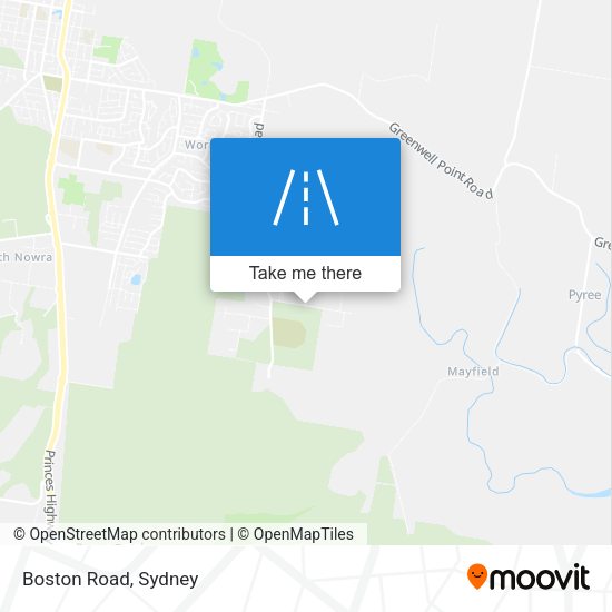 Boston Road map