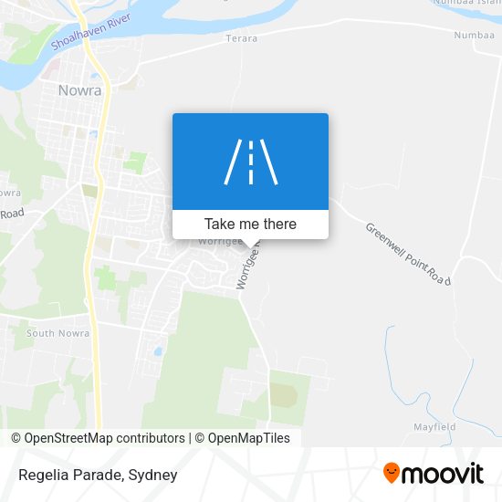 Regelia Parade map