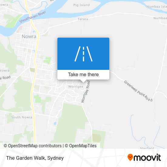 The Garden Walk map