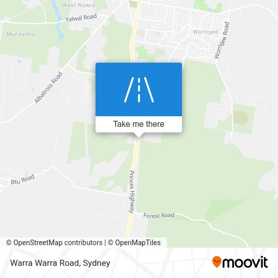 Warra Warra Road map