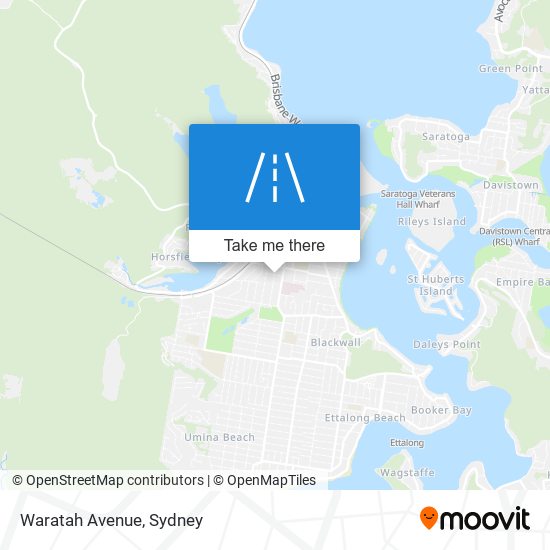 Waratah Avenue map