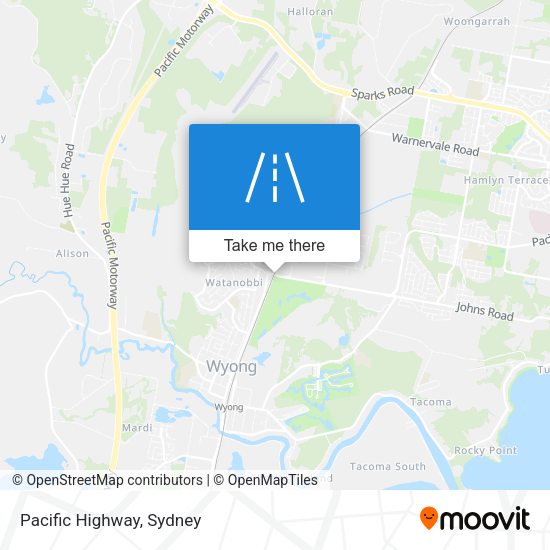 Pacific Highway map