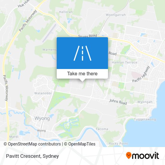 Pavitt Crescent map