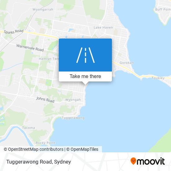 Tuggerawong Road map