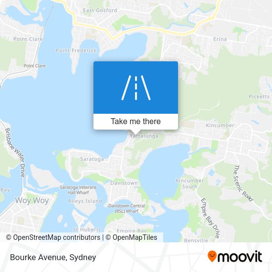 Bourke Avenue map