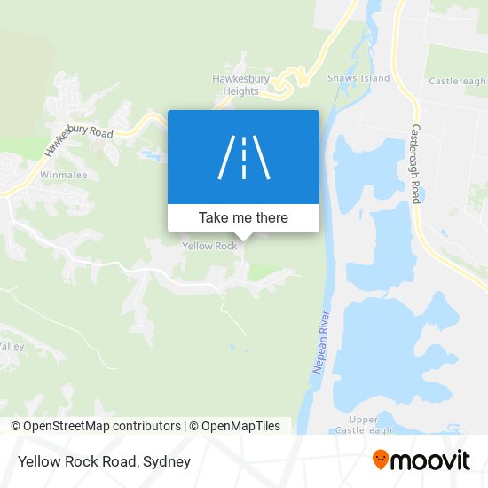 Mapa Yellow Rock Road