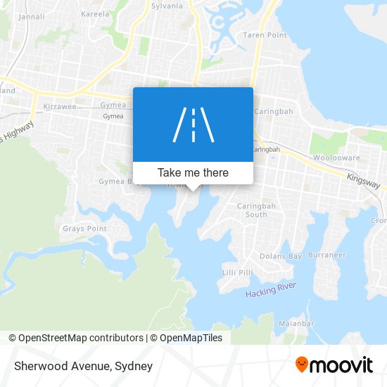 Mapa Sherwood Avenue