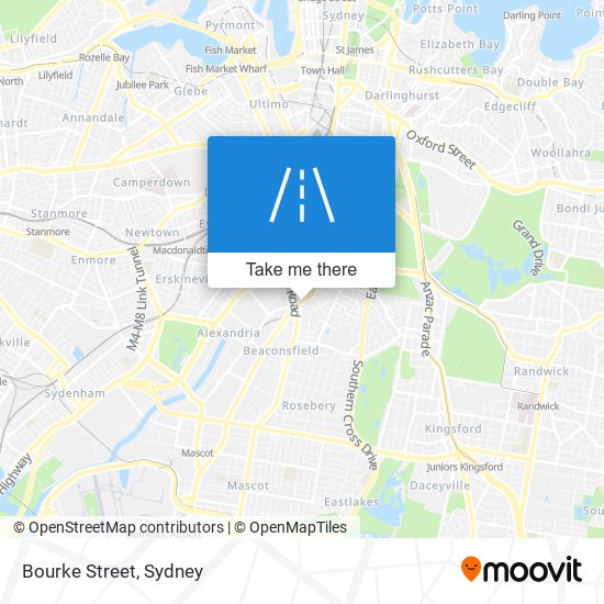 Bourke Street map