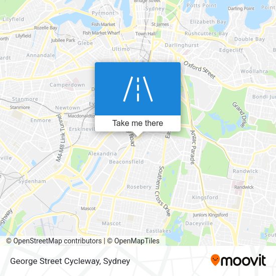 George Street Cycleway map