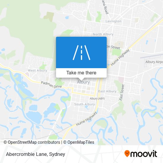 Abercrombie Lane map