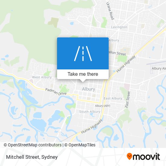 Mitchell Street map