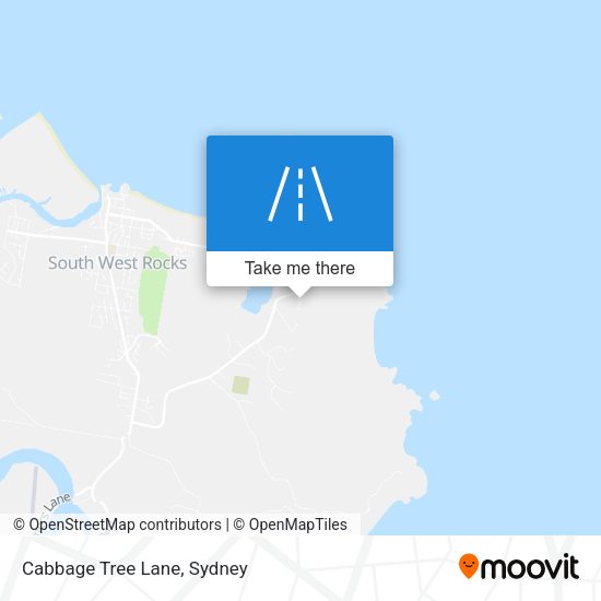 Cabbage Tree Lane map