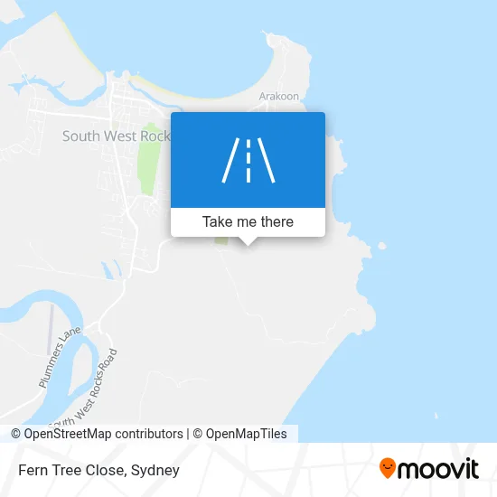 Mapa Fern Tree Close