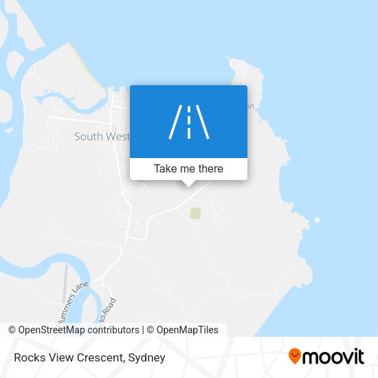 Rocks View Crescent map