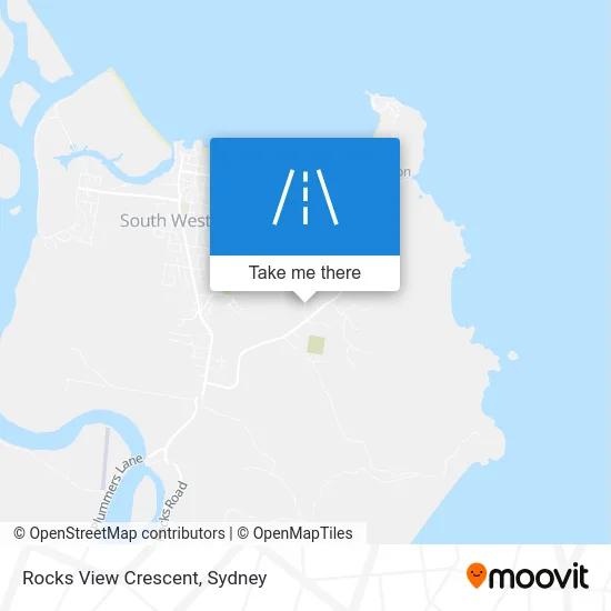 Mapa Rocks View Crescent